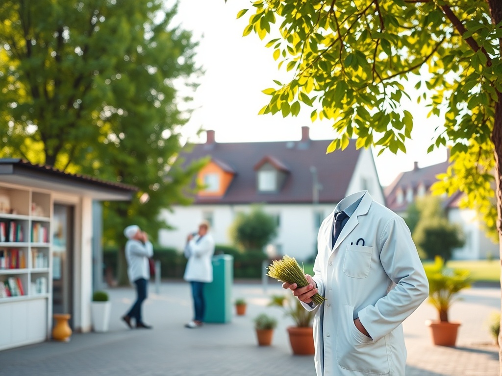 Mapa Sanoka z zaznaczonymi placówkami medycznymi, ilustrująca kolejki do specjalistów w Sanoku.